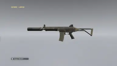 GRADE 3 - The rifle is customized with an compact short barrel and skeleton stock for increased maneuverability , as seen in the E3 2014 Gameplay Demo 