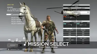 Main menu and prep mission music
