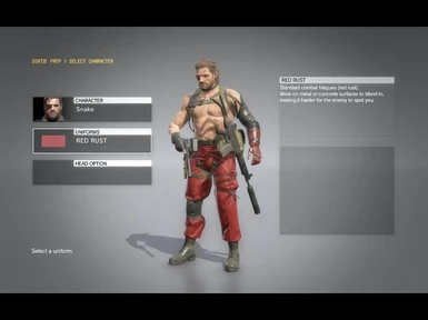 MGSVTPP Red Rust Naked Camo