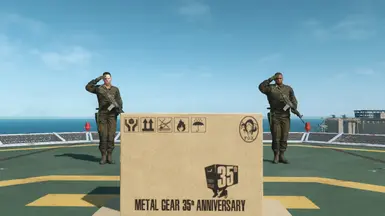 Metal Gear anniversary celebrative cardboard box