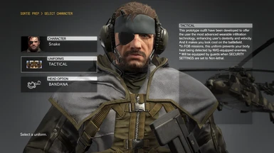 Tactical Outfit From Mgo3 At Metal Gear Solid V The Phantom Pain Nexus Mods And Community
