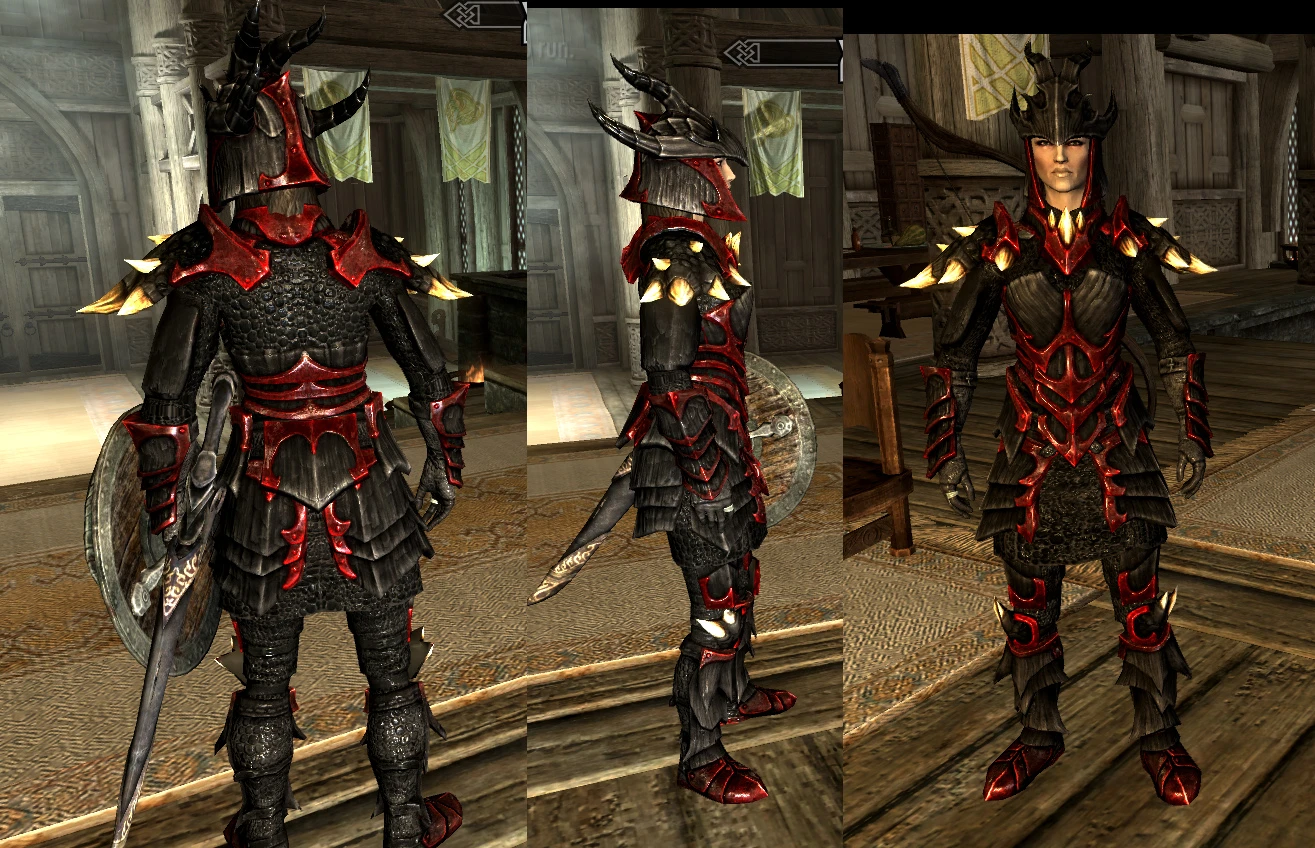Biskop scrapbog fusion Red and Black Dragonscale Armor at Skyrim Nexus - Mods and Community