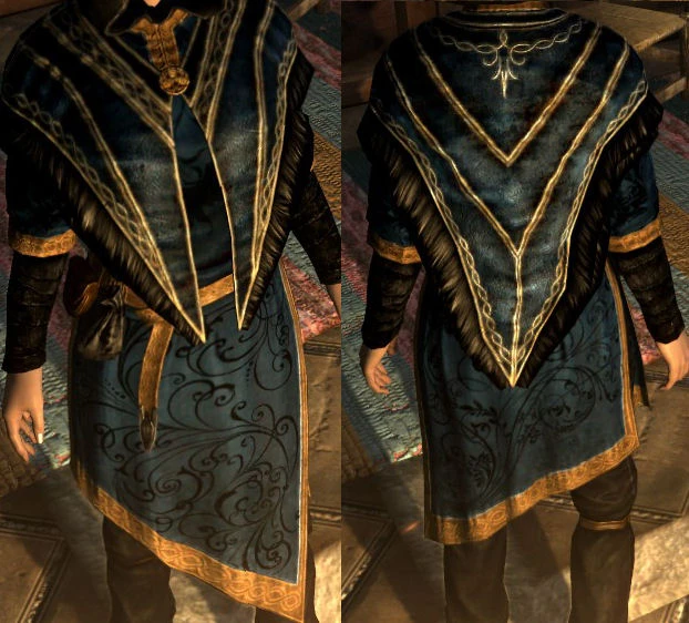 Hoodless Archmage Robes Royal Recolour -Eight Colours- at Skyrim Nexus ...