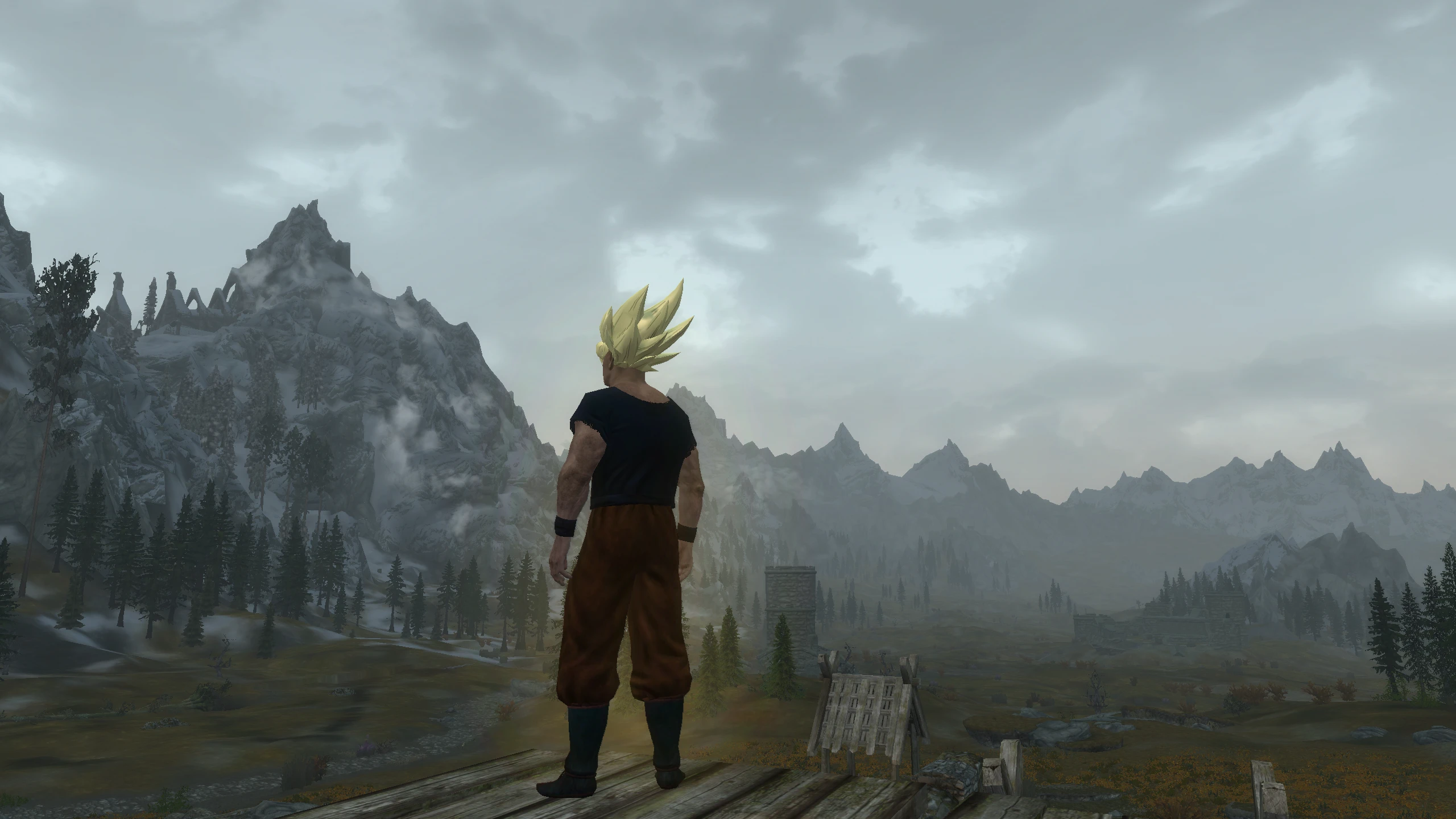 skyrim dragon ball z mod