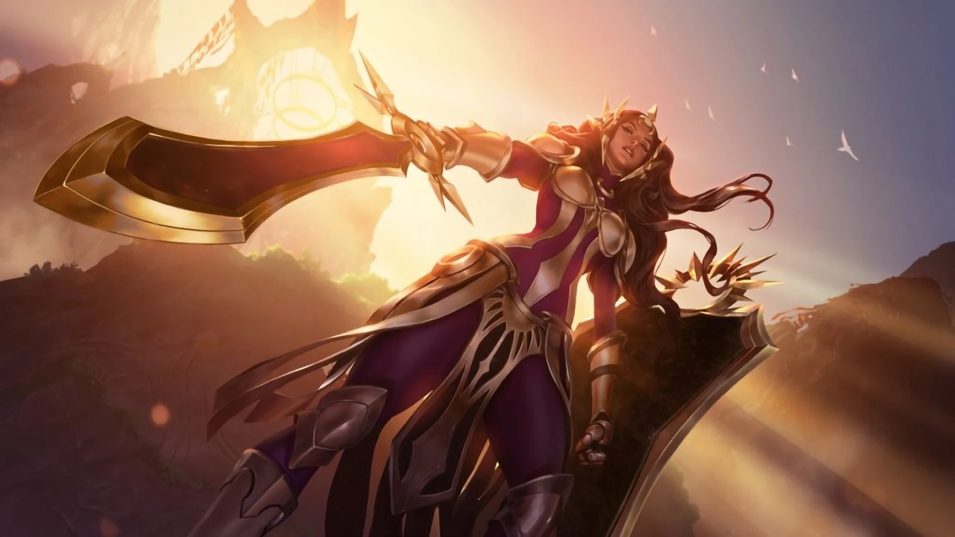 Leona the Radiant Dawn armor and sword Retexure - League of Legends at ...