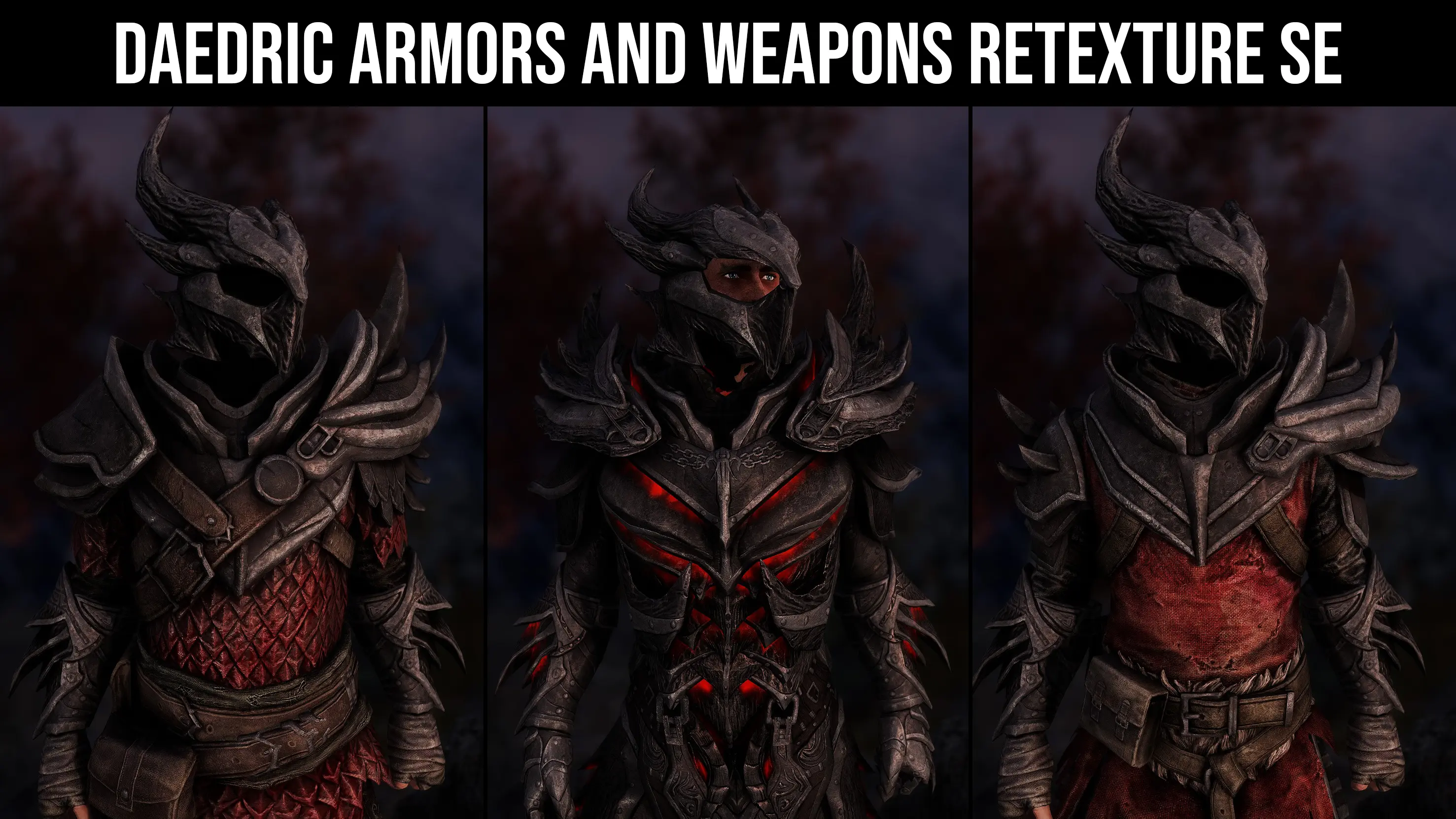 Daedric Armors and Weapons Retexture LE at Skyrim Nexus - Mods and ...