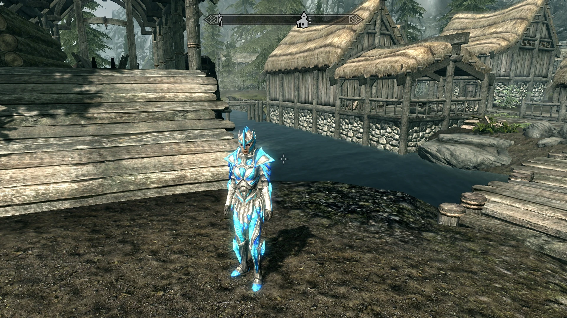 Glass Armor - Light Crystal Blue ---- Female version at Skyrim Nexus ...