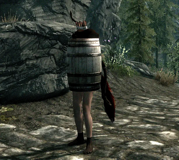 Skyrim barrel with legs pain