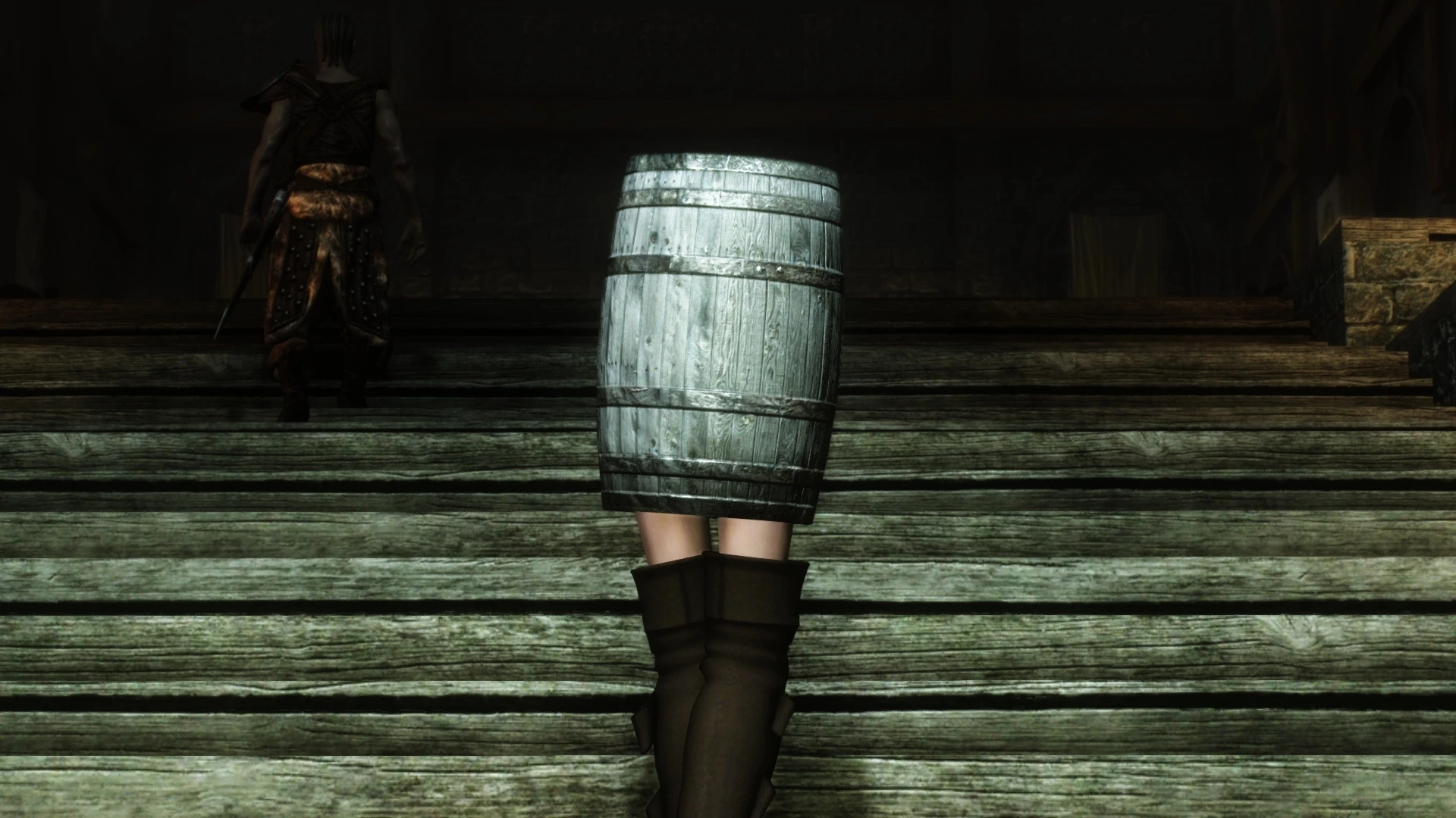 skyrim barrel with legs