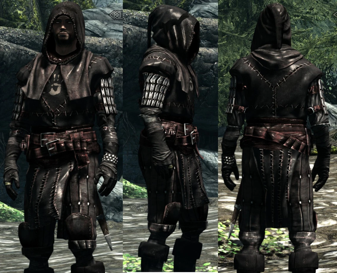 dark brotherhood armor replacer skyrim