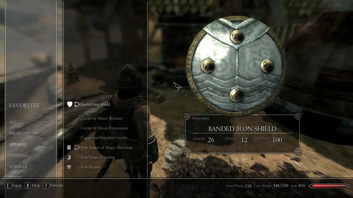 Shield Retex - Banded Iron Shield at Skyrim Nexus - mods and community