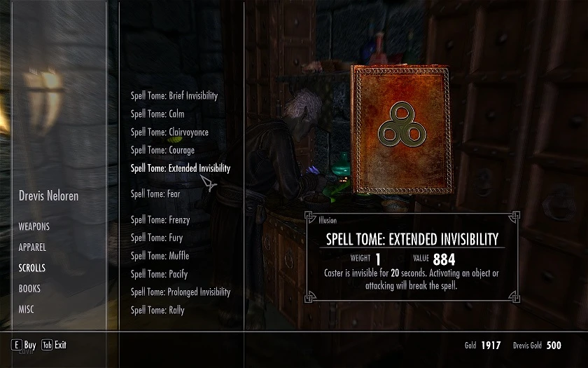 How To Get Invisibility Spell Skyrim
