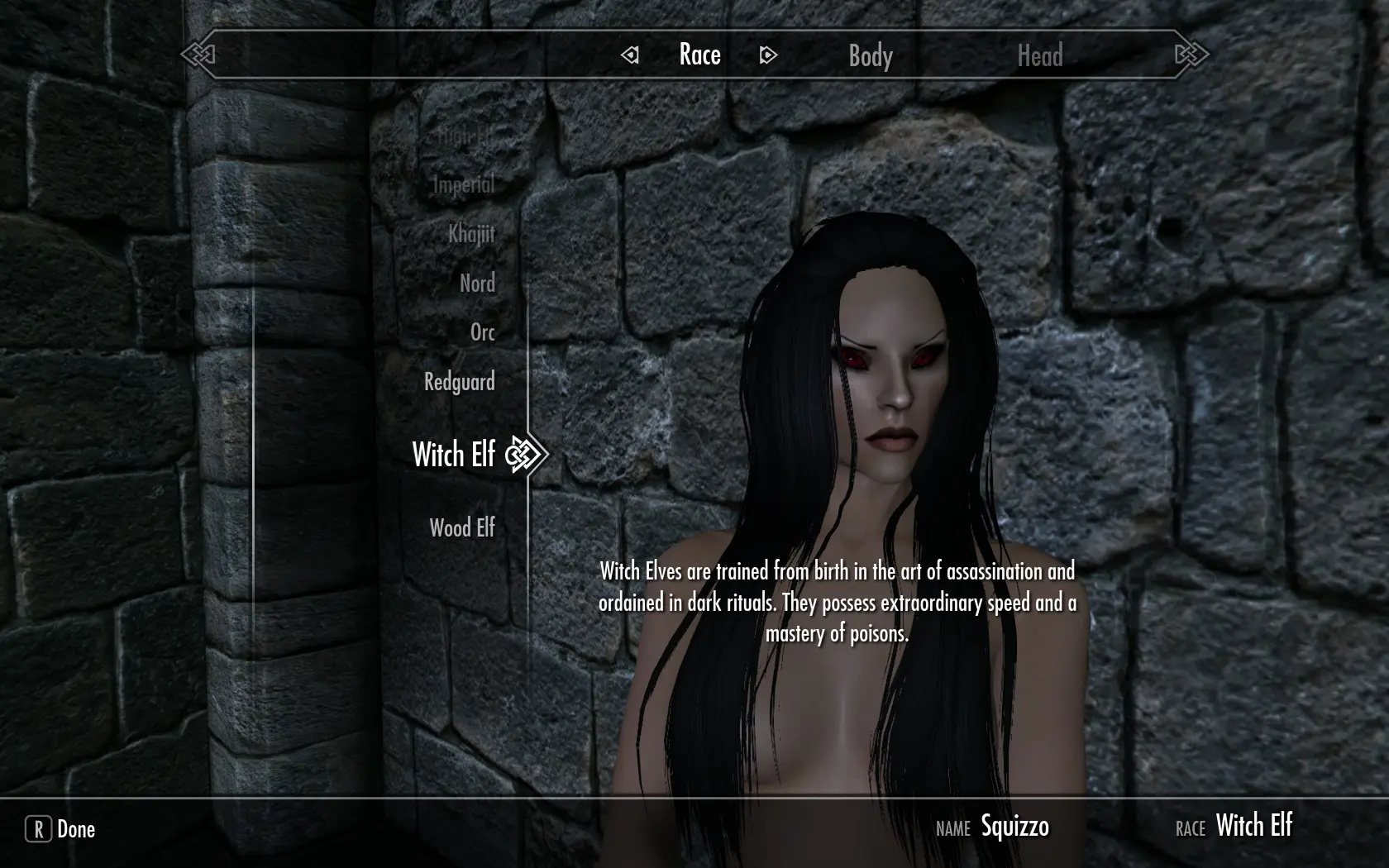 skyrim race mods nexus