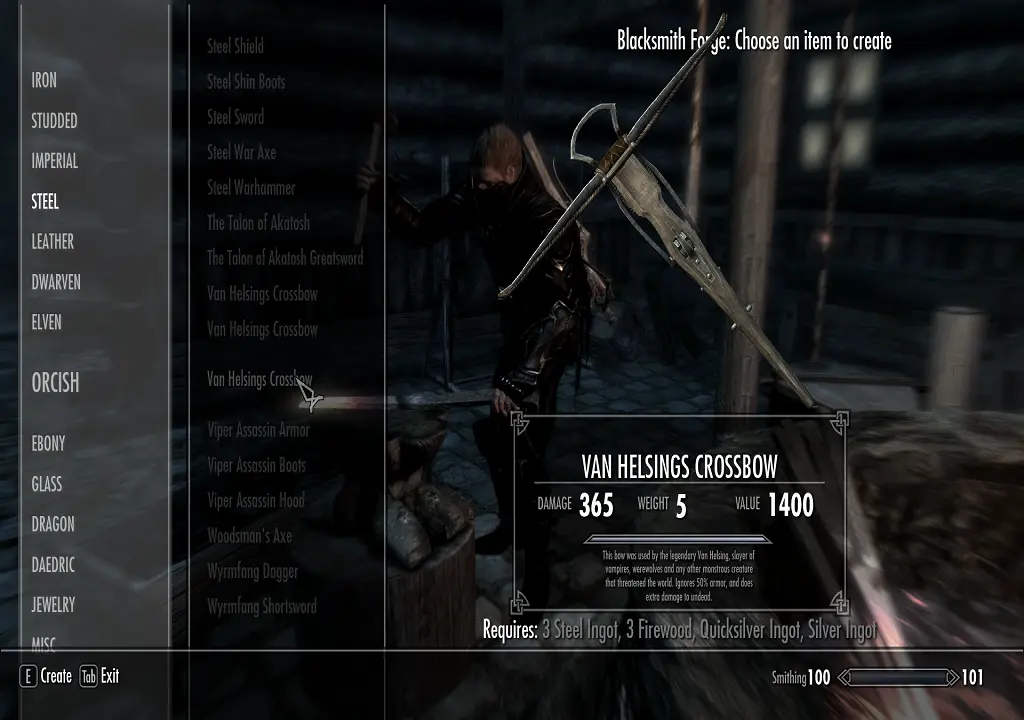 skyrim crossbow nexus