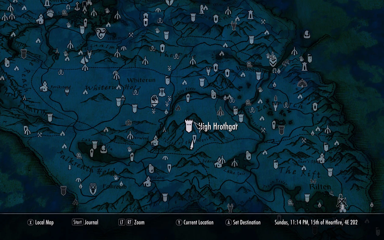 skyrim paper map mod