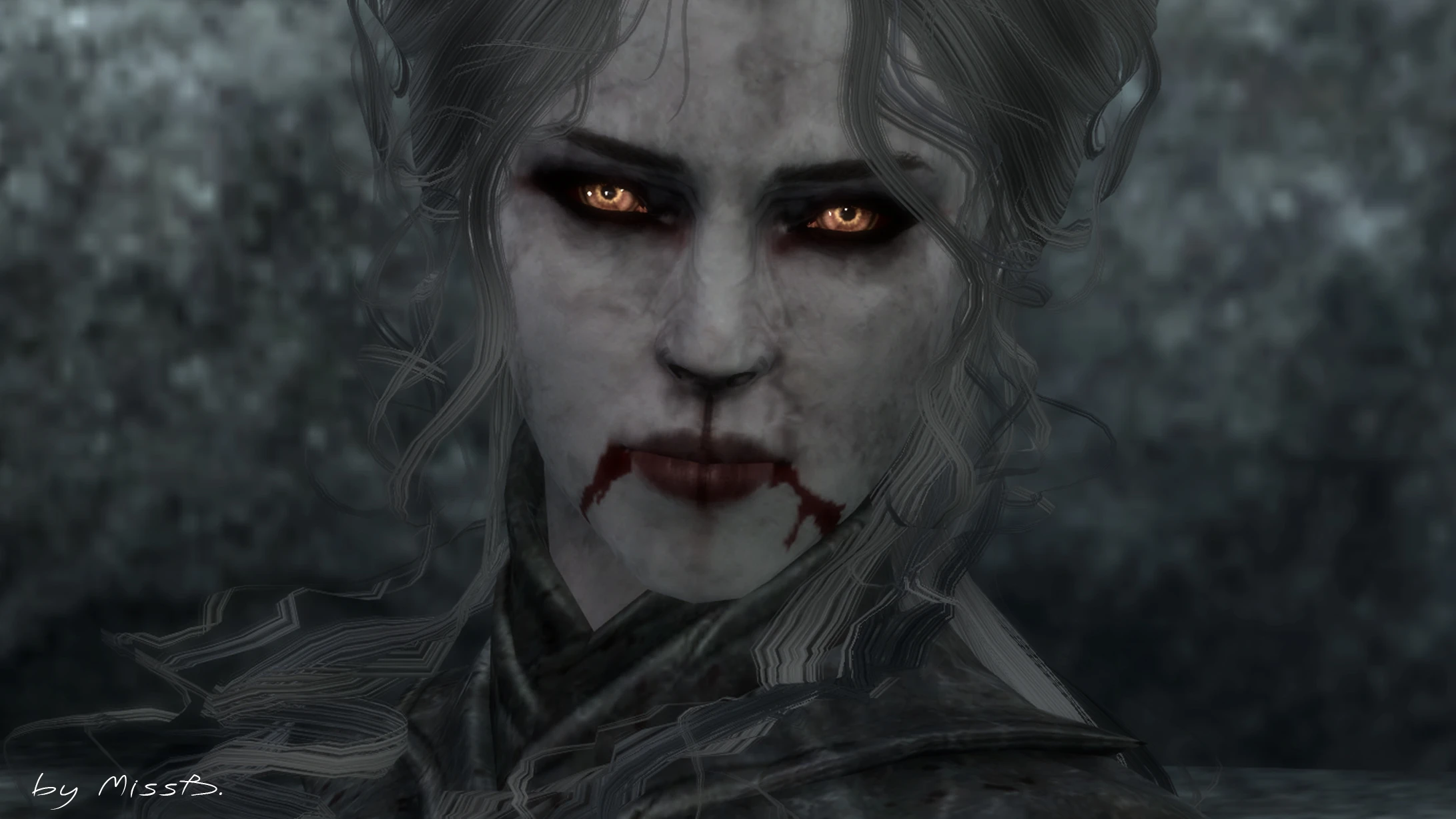 bloody vampire faces female version skyrim nexus mods community. 
