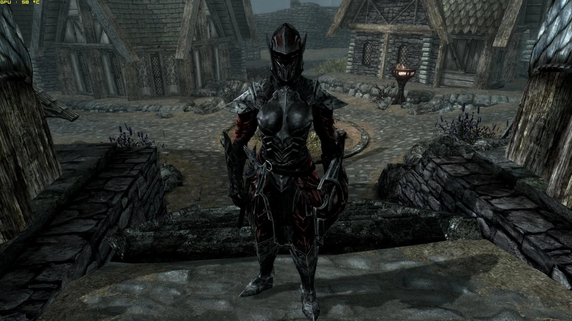 Skyrim female ebony armor replacer