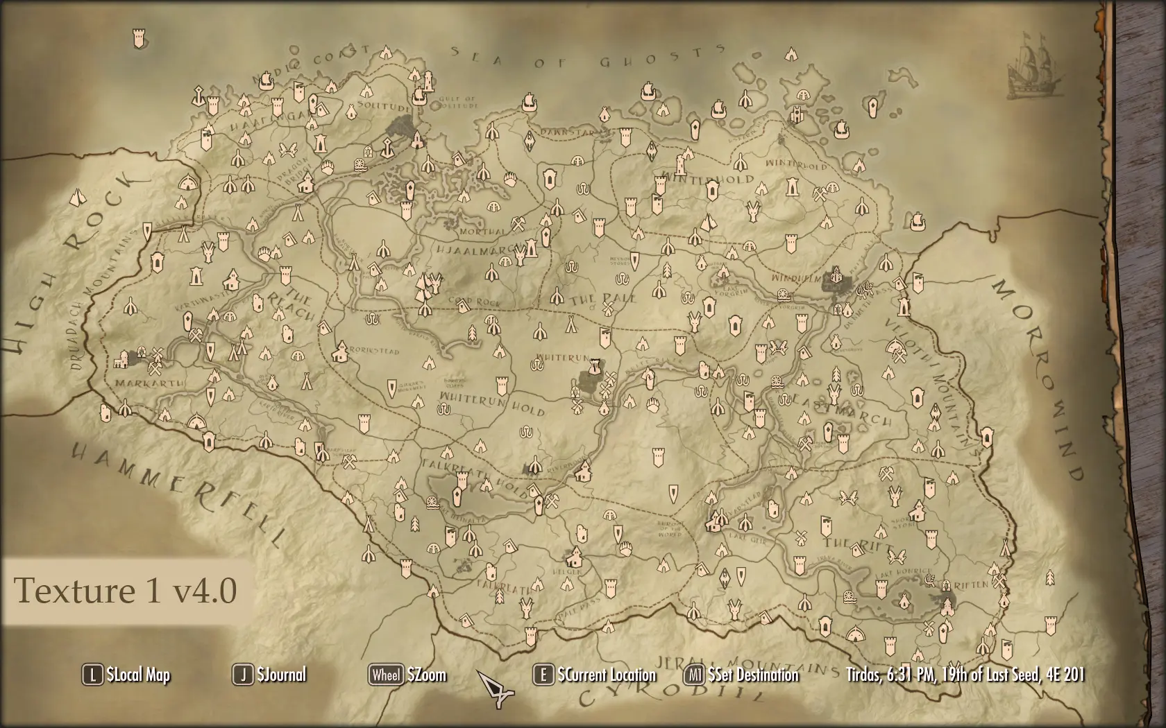 Skyrim Map - Skyrim Map - Over 25 Different Maps of Skyrim to Map Out ...