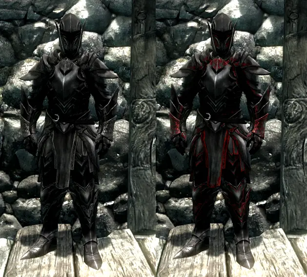 skyrim ebony helmet mod