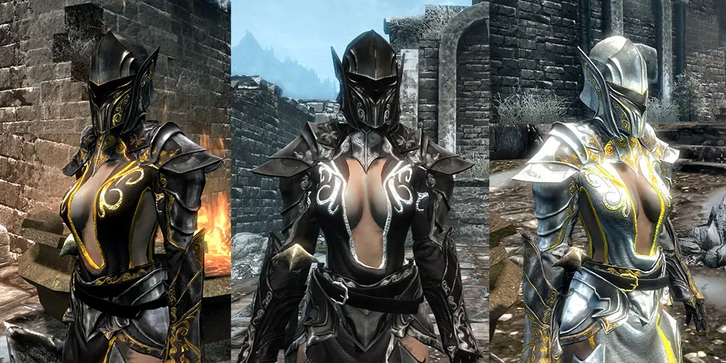 CBBE Cleric Armour Upgrade Ebony v1_36 at Skyrim Nexus - mods and community