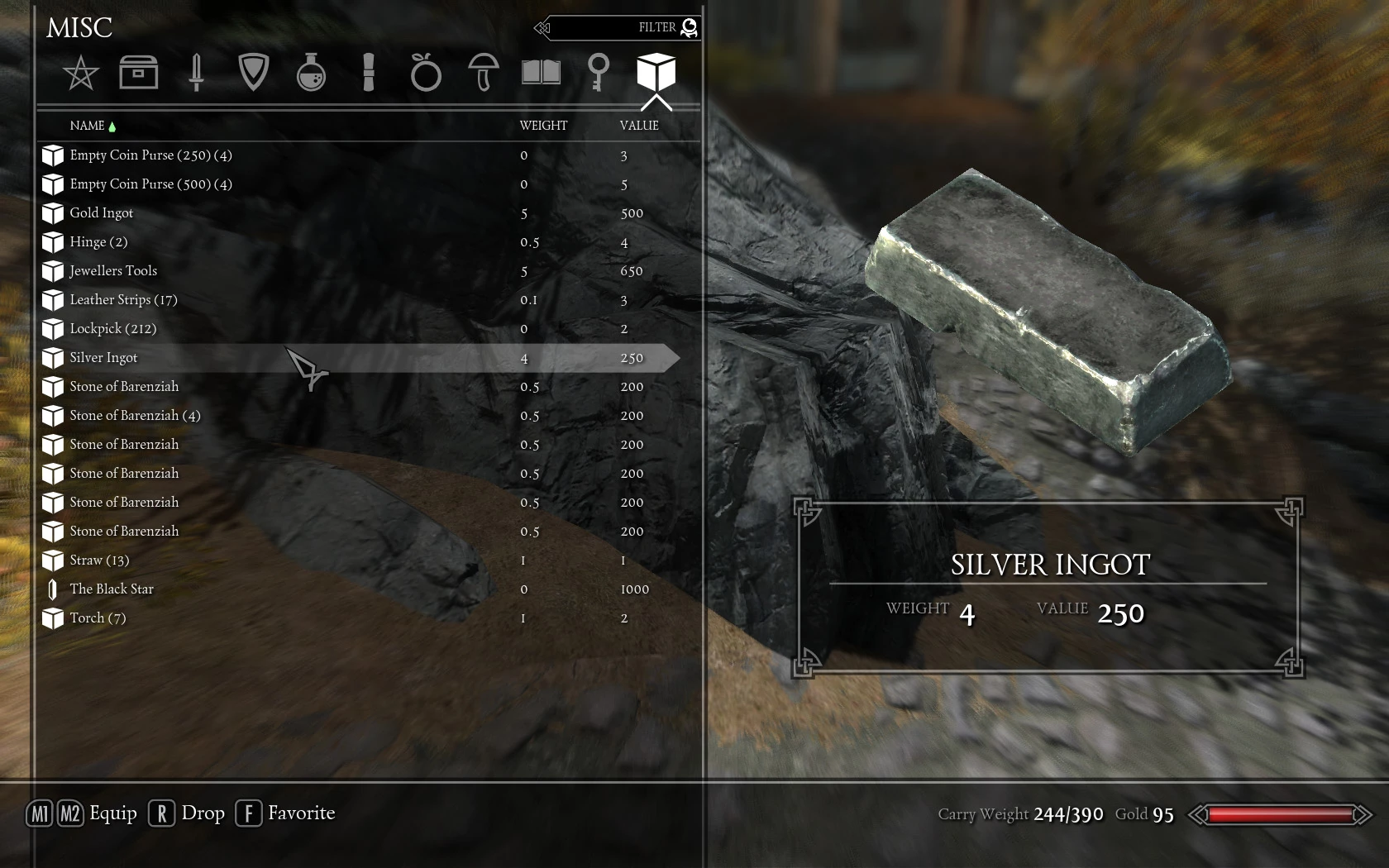 Skyrim silver ingot id
