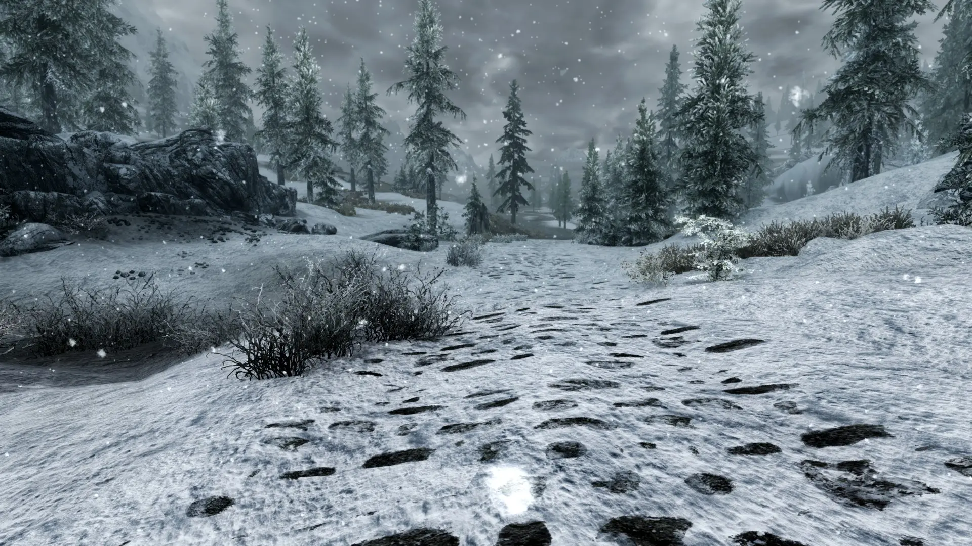 Frozen skyrim. Туманная роща скайрим. Скайрим зима. Скайрим Снежная локация. Зима в скайриме.