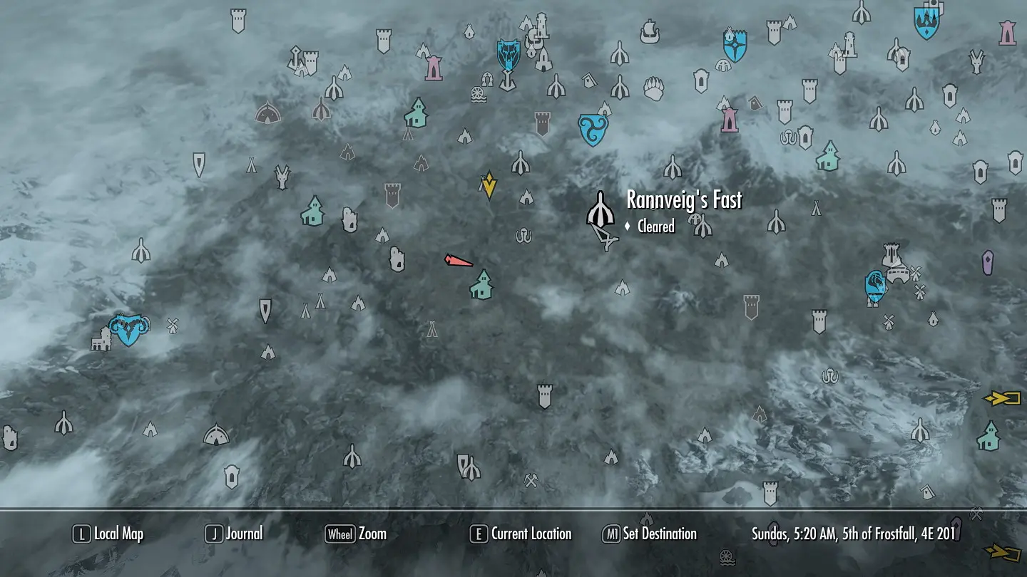 Skyrim Map Icons