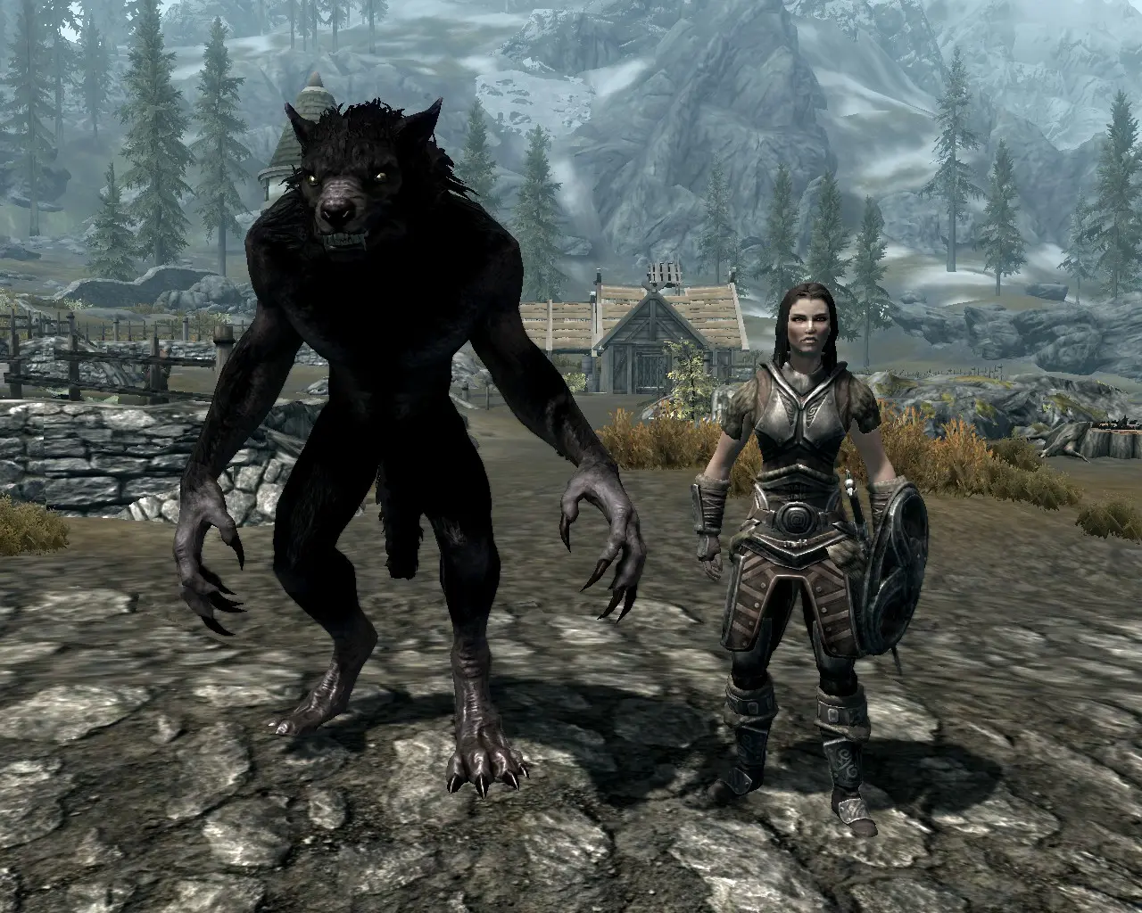 Skyrim Female Werewolf Telegraph