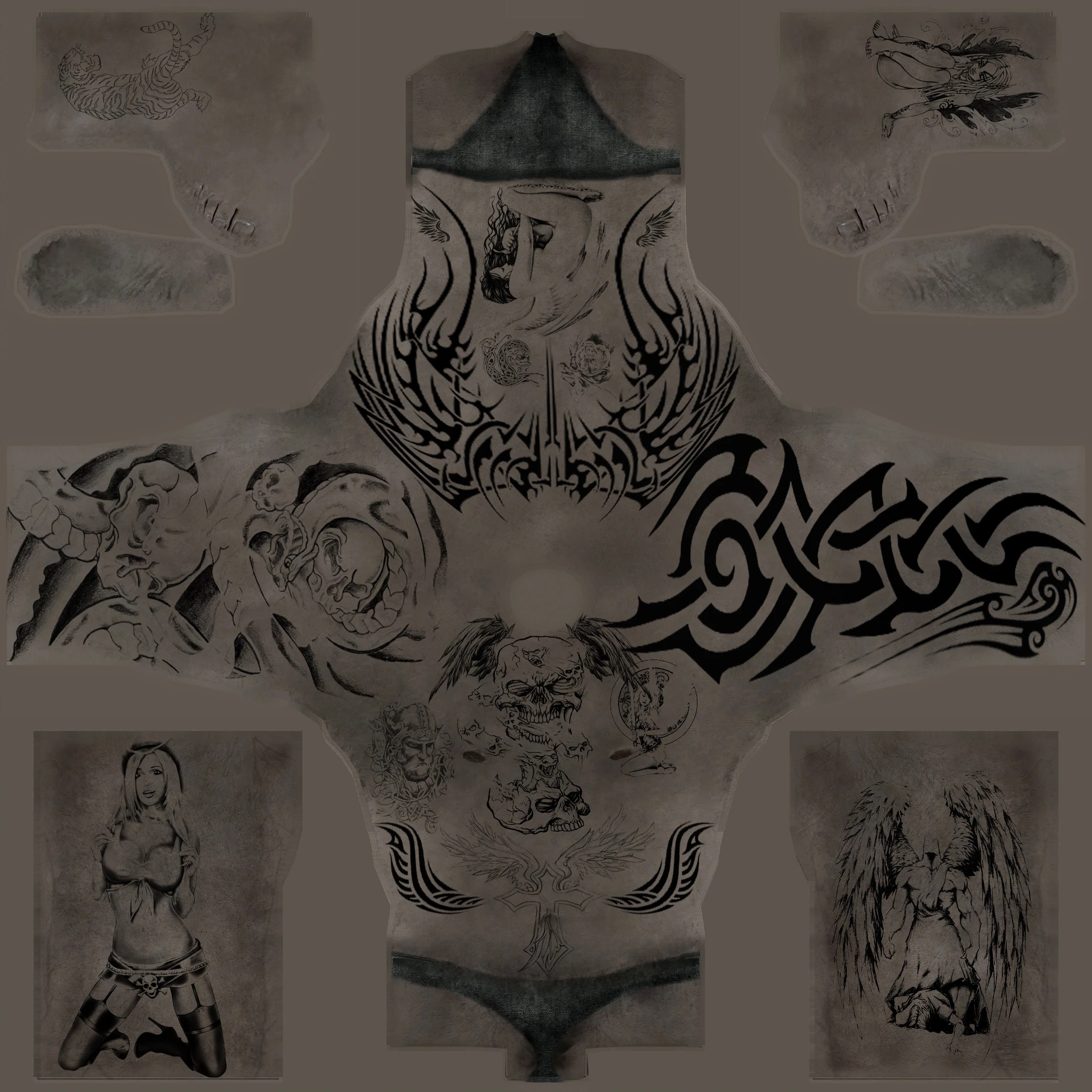Tattoo for male body at Skyrim Nexus - Mods and Community