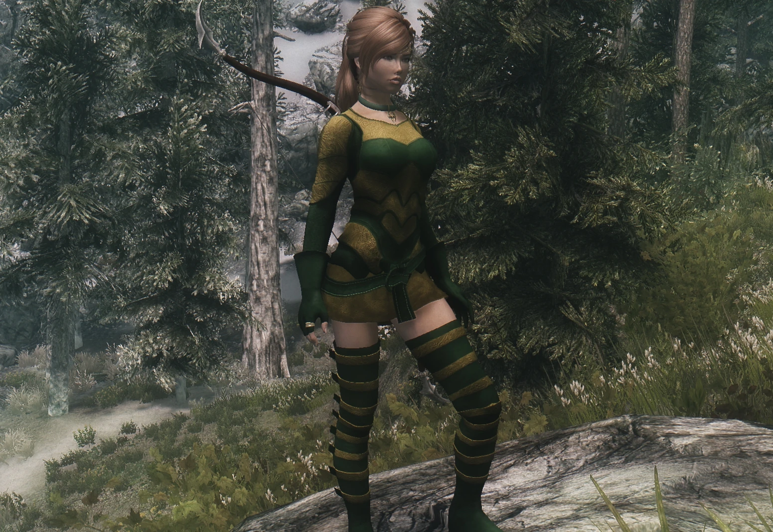 Ashara Elven archer armour revisited at Skyrim Nexus - Mods 