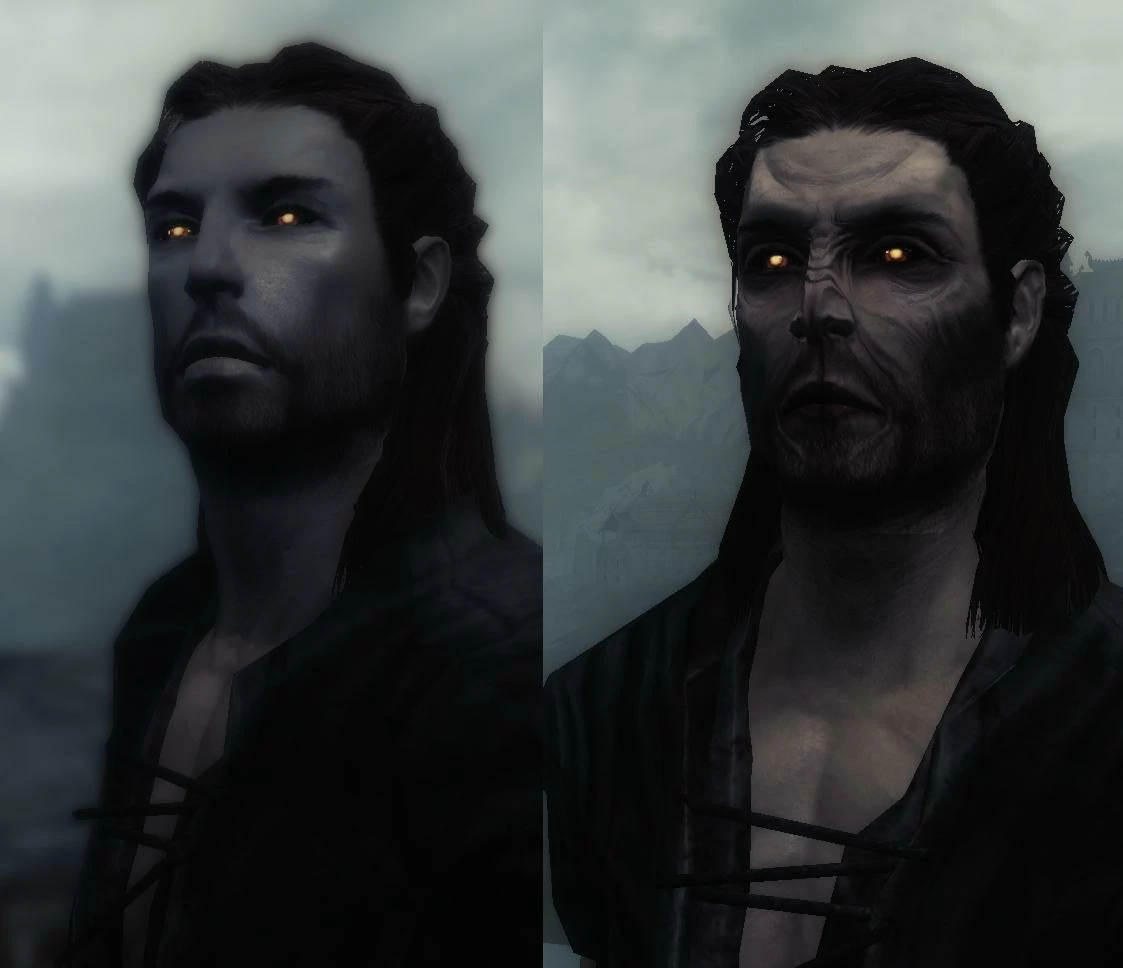 skyrim vampire face mod