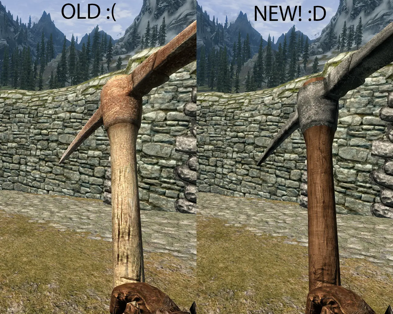 2K HD Pickaxe - Variants at Skyrim Nexus - mods and community