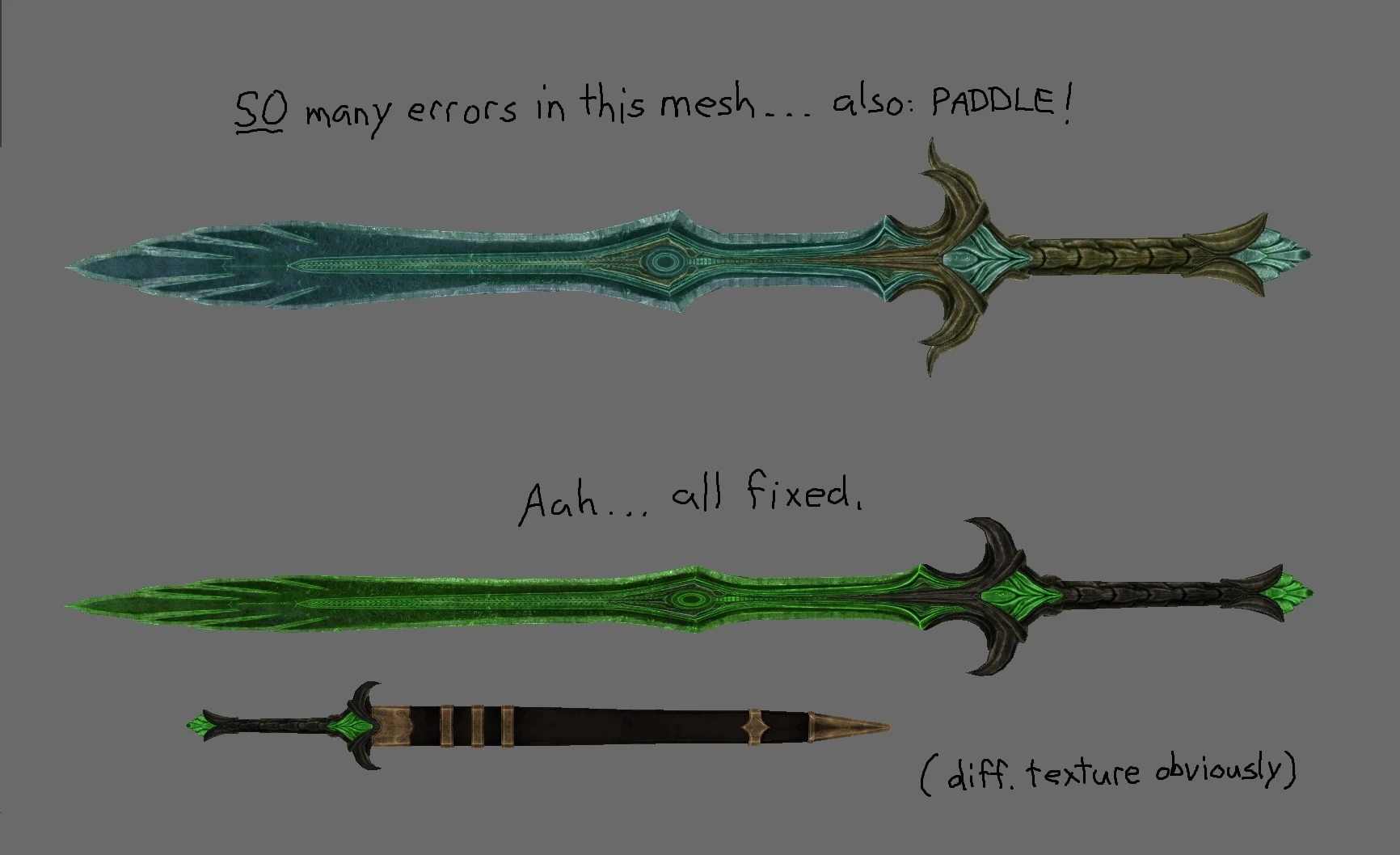 Стеклянный меч Skyrim