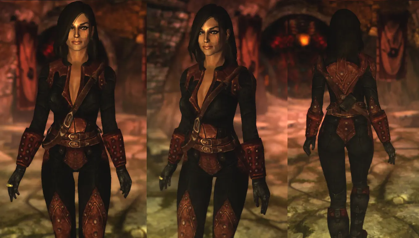 skyrim dark brotherhood armor replacer