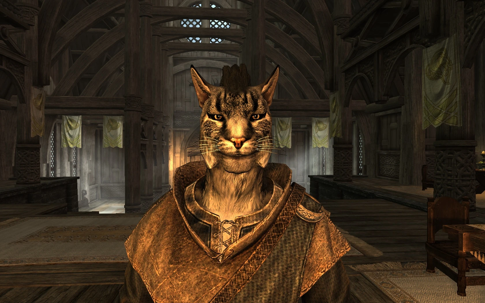 Gallery Of Khajiit Mohawk Without Earrings At Skyrim Nexus Mods And