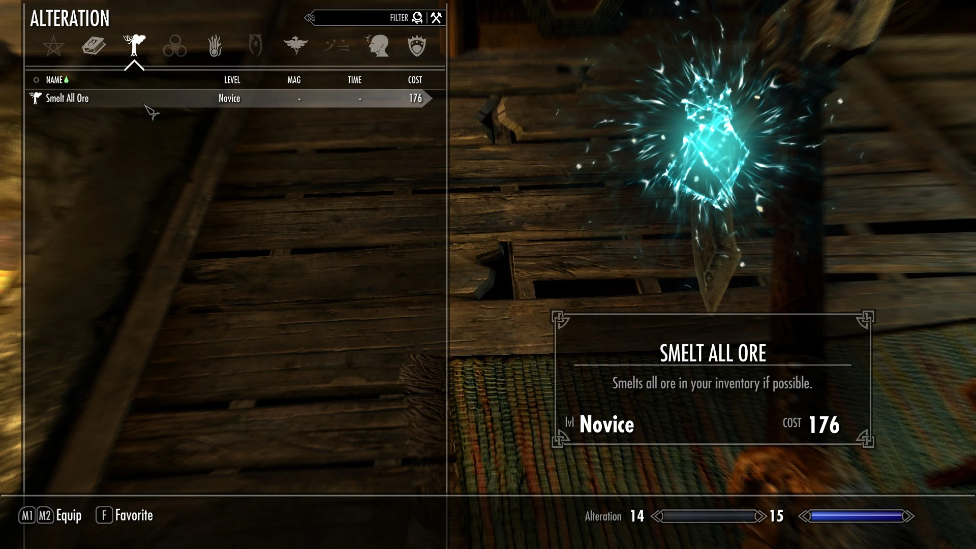 skyrim how to add spells
