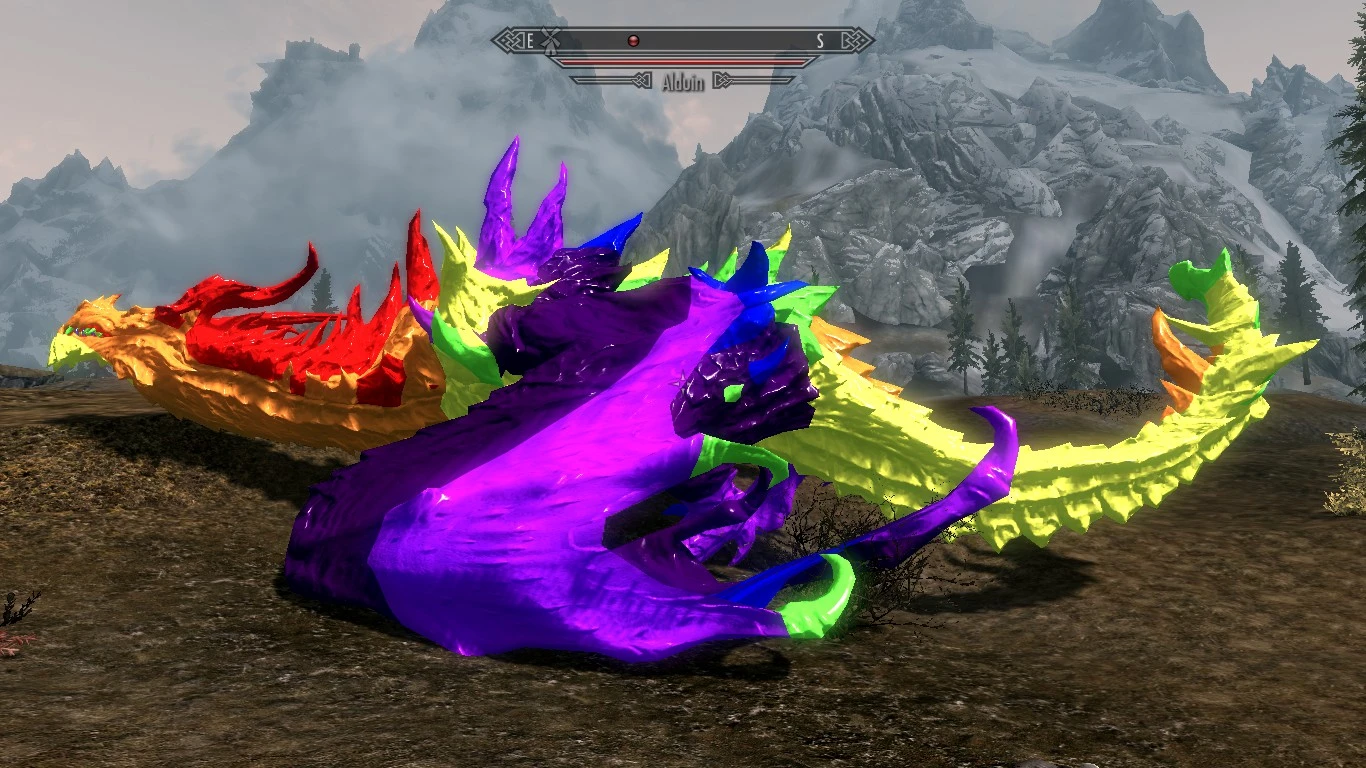 Rainbow Dragon Alduin At Skyrim Nexus Mods And Community