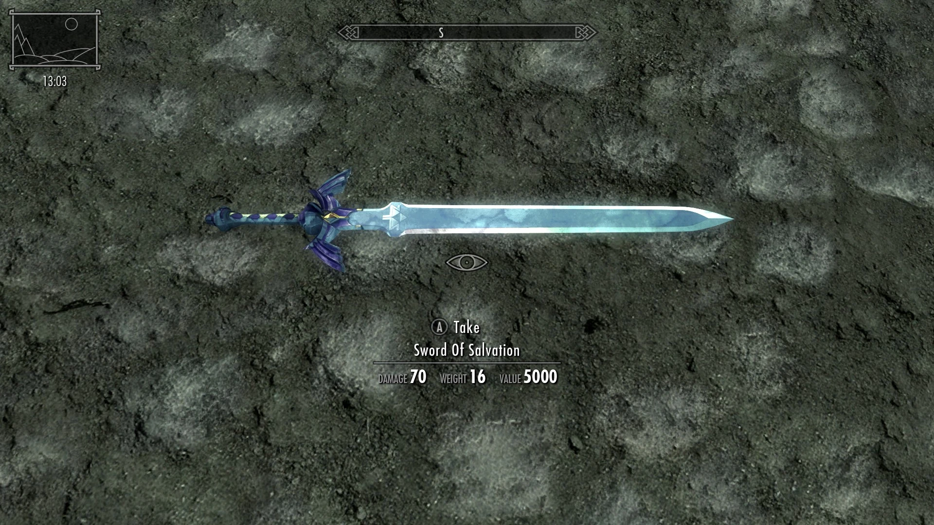 skyrim special edition sword on back guide