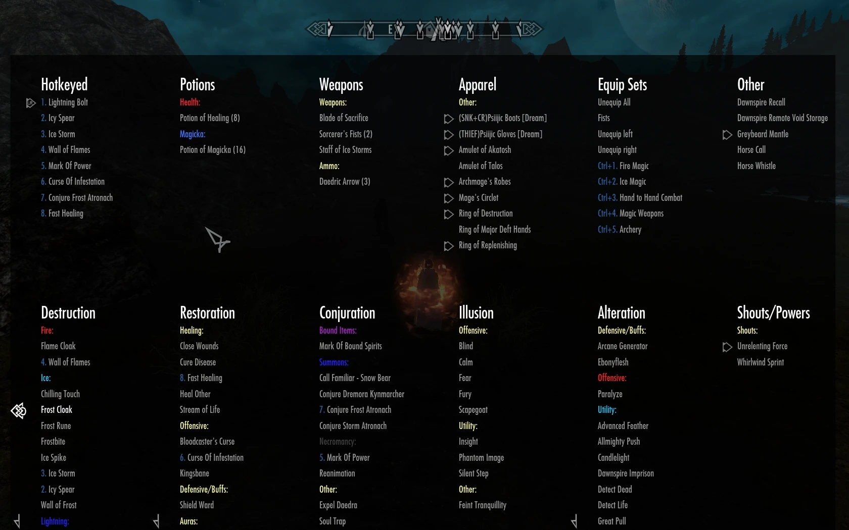 Categorized Favorites Menu - SkyRe v1-3 at Skyrim Nexus - Mods and ...