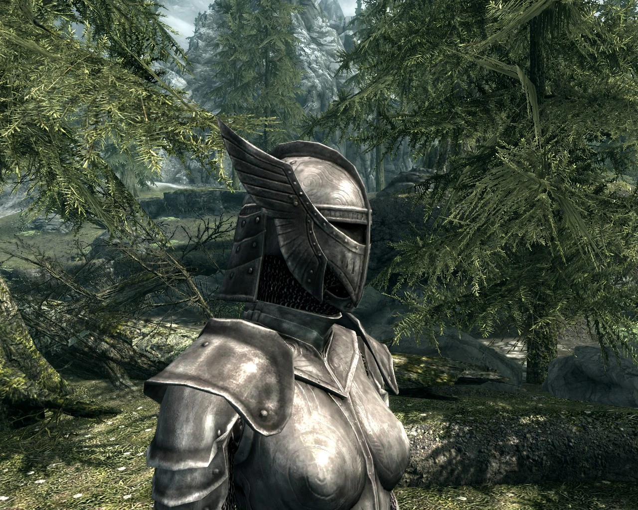 skyrim knight armor mod
