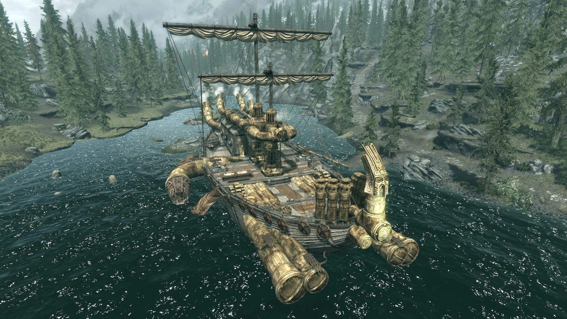 Lore mod. The Elder Scrolls Двемерский корабль. Скайрим Двемерский корабль. Скайрим Двемерский танк. Скайрим Двемерский летающий корабль.