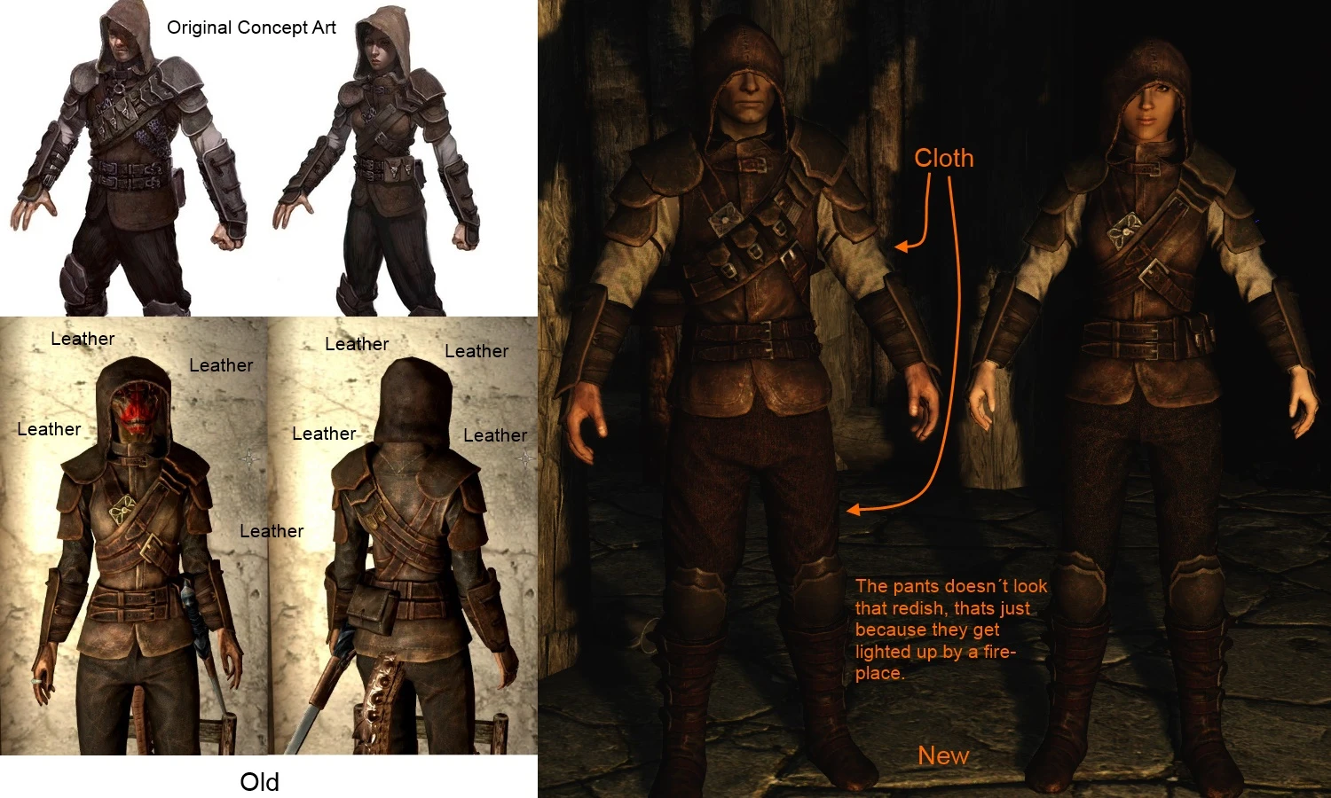 Thieves Guild Armor According Original Concept Art At Skyrim Nexus ...