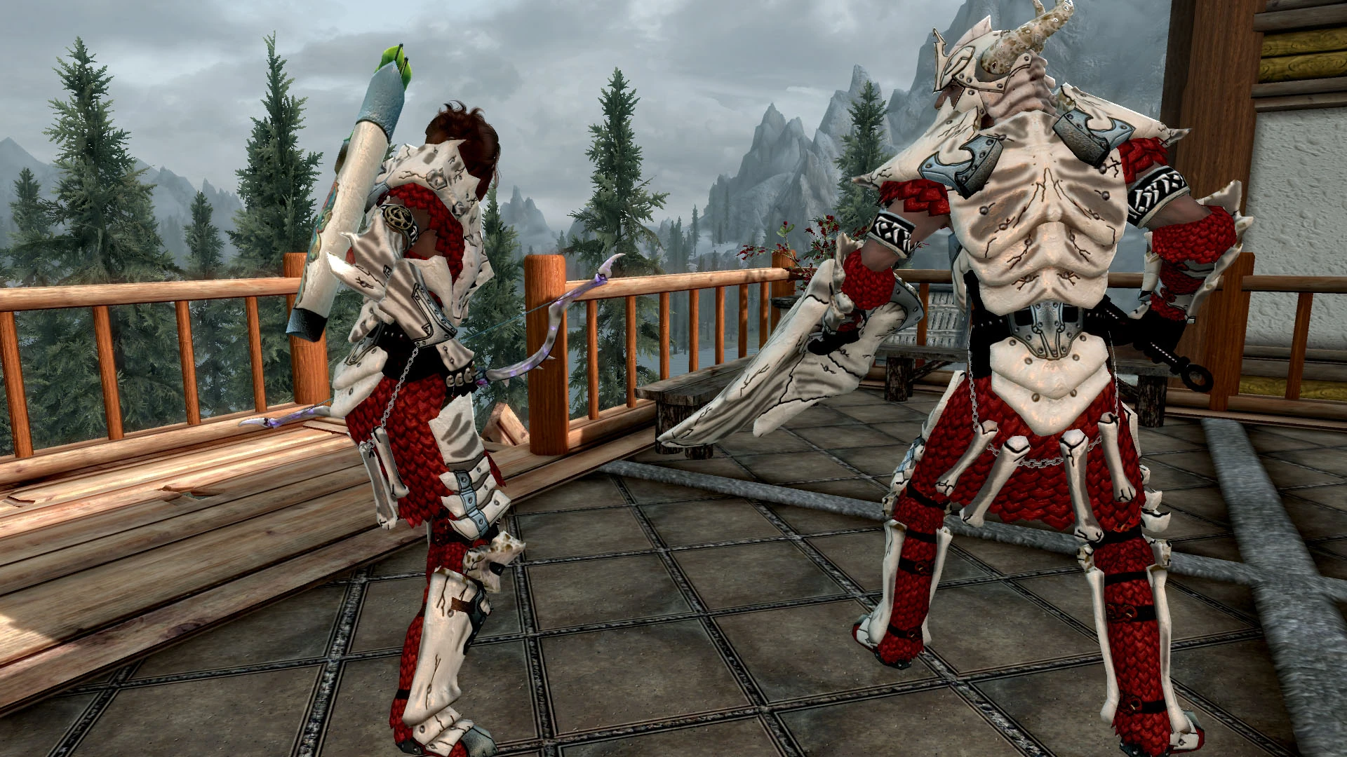 Red Dragonbone armor back. 