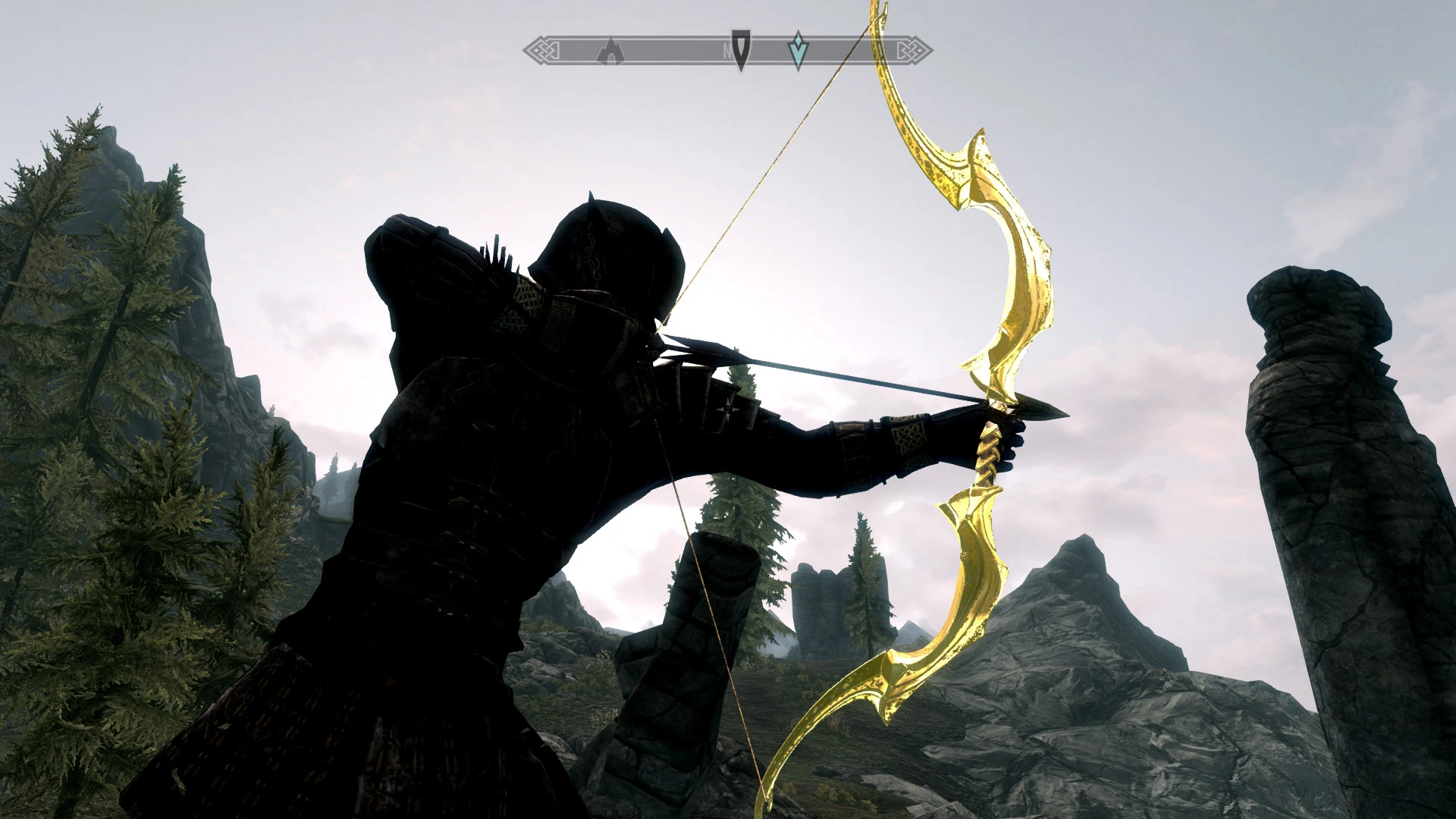 Auriels Bow Gold Retexture At Skyrim Nexus Mods And Community   51803 1 1394323345 