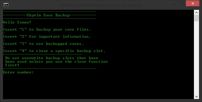 Basic Skyrim Backupper Simple And Effective (Only 4kb) at Skyrim Nexus ...
