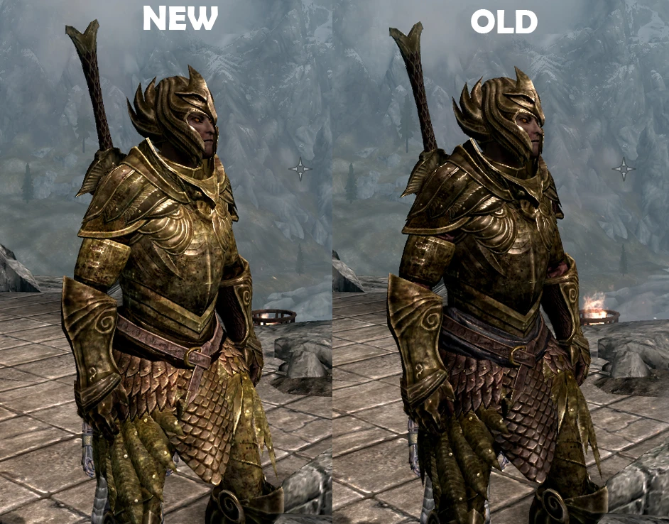 Golden Male Elven Armor at Skyrim Nexus. 