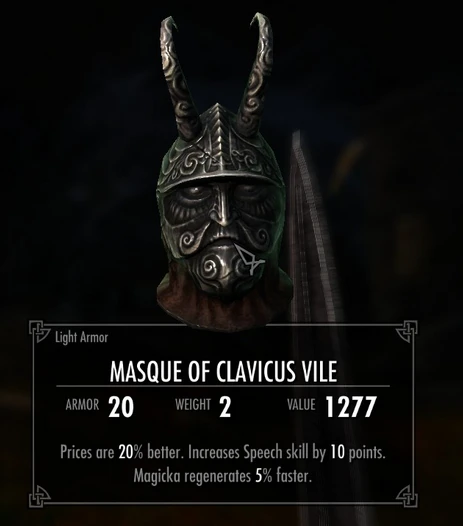 skyrim masque of clavicus vile mod