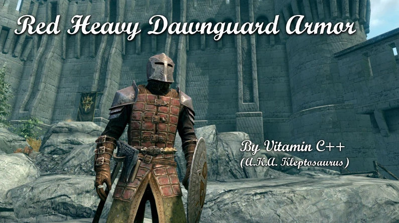 Red Dawnguard Heavy Armor at Skyrim Nexus - mods and community