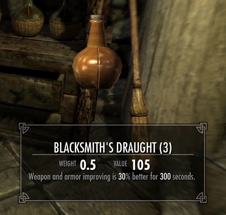 skyrim alchemy recipes leveling list