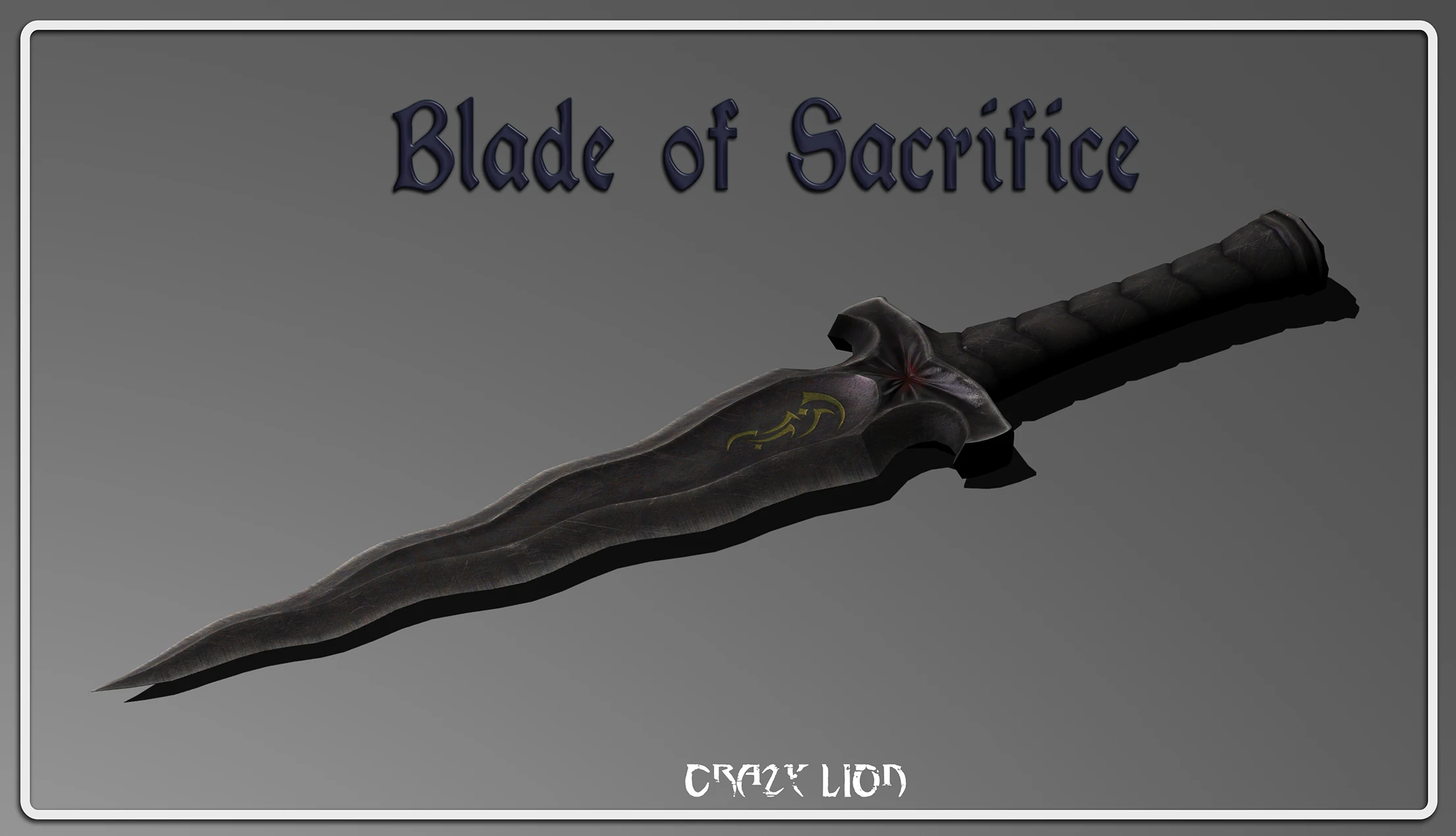 Ebony blade of sacrifice